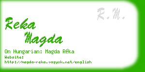 reka magda business card