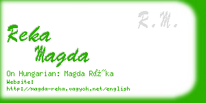 reka magda business card